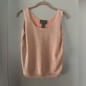 Beautiful, Vintage Suzelle Pink Shimmer Tank Top